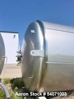 Used Berlie-Falco 304 Stainless Steel Tank | 11,359 Gallon | Dish Top | Cone Bottom | 33' H | Built 2016