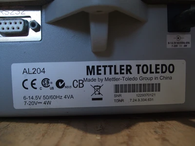 USED METTLER TOLEDO AL204