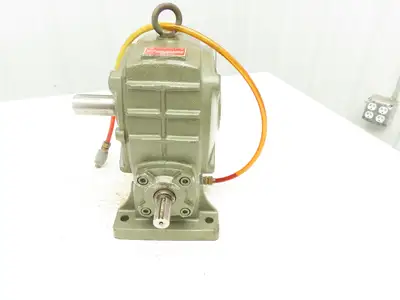 Makishinko Type B Size 100 Worm Gearbox 10:1 Reducer LH Output Solid Shaft