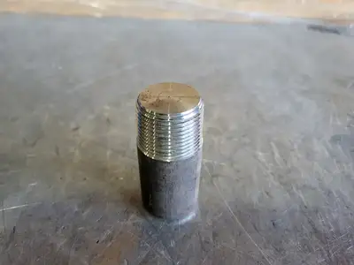 1-1/4" Threaded Round Head Plug Steel