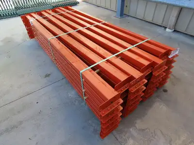 Interlake Teardrop Pallet Rack Racking Step Beam Crossmember 102"x4 1/2" 5650 LB