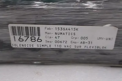 NUMATICS 153SA415K000030 110/120V 0.12A 150PSI- STOCK GF459A