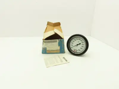 Helicoid 430L HD57 4.5" Dial Pressure Gauge 0-6000 PSI 1/4"NPT Panel Mount