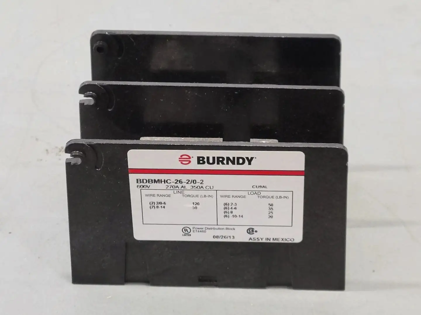 USED 2013 BURNDY BDBMHC-26-2/0-2