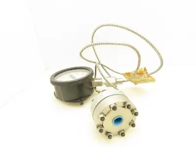 US Gauge 43257 Solfrunt Pressure Gauge w/Temp Sensor And Diaphragm 0-3500 5"Face