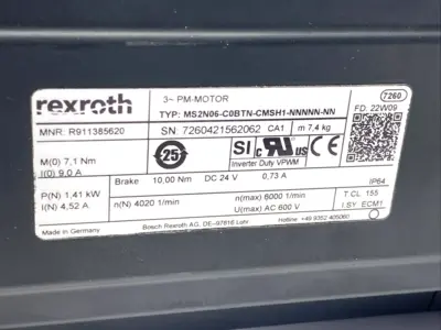 USED BOSCH REXROTH 100656825, WPSFN110-032-SSSD3AF-Z24/50/95/130/B5/M8