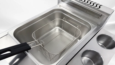 171-0456 3.5 Gallon Single Countertop Propane Deep Fryer