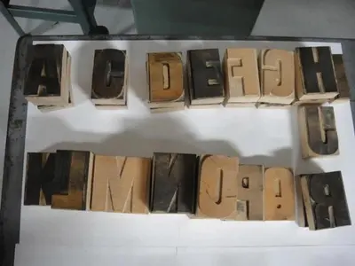 Heidelberg Wood Type, $10 Per Letter