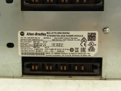 Allen Bradley 2094-BC01-M01-M Integrated Axis Power Module 480V 3Ph 0-590Hz