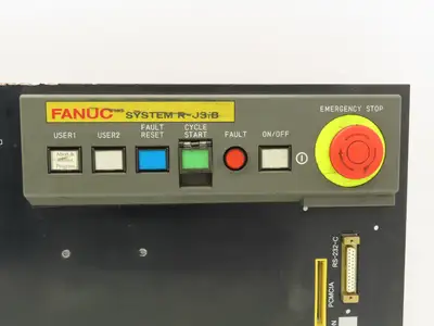 Fanuc A05B-2452-C151 Operator Panel HMI PCMCIA Slot Serial Port E-Stop With Key