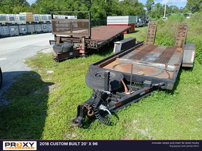 Used 2018 CUSTOM BUILT 20' X 96 Flatbed Trailers Florida US | Proxy Equipment #1378416