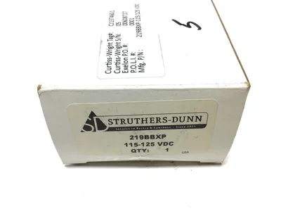 Struthers-Dunn 219BBXP Relays & Control 115-125VDC