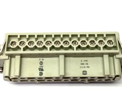 New | in-Stock HARTING Han 24 E-F Female Insert, 48 Contacts, 16A, 500V, 6kV Contact Blocks Michigan US | Maverick Industrial Sales #1487704