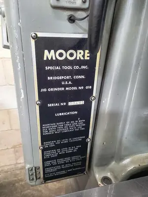 Used MOORE G18 Jig Grinders Pennsylvania US | Hildebrand Machinery Co. #1481773