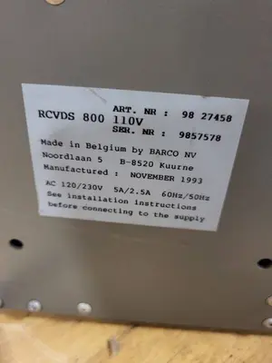 Barco RCVDS 800 Remote Controlled Video Data Selector
