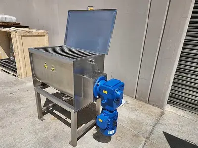 New 5 Cubic Foot Stainless Steel Ribbon Mixer, 3 HP #4679753