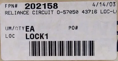 NEW RELIANCE ELECTRIC 0-57050 CIRCUIT BOARD 057050