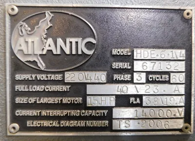HACO HDE-6-250 Power Squaring Shears (Inch) | THREE RIVERS MACHINERY (6)