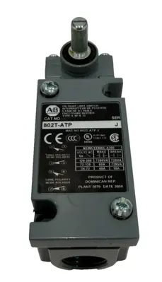 ALLEN BRADLEY 802T-ATP OIL TIGHT LIMIT SWITCH 802TATP SER. J NEW, SURPLUS