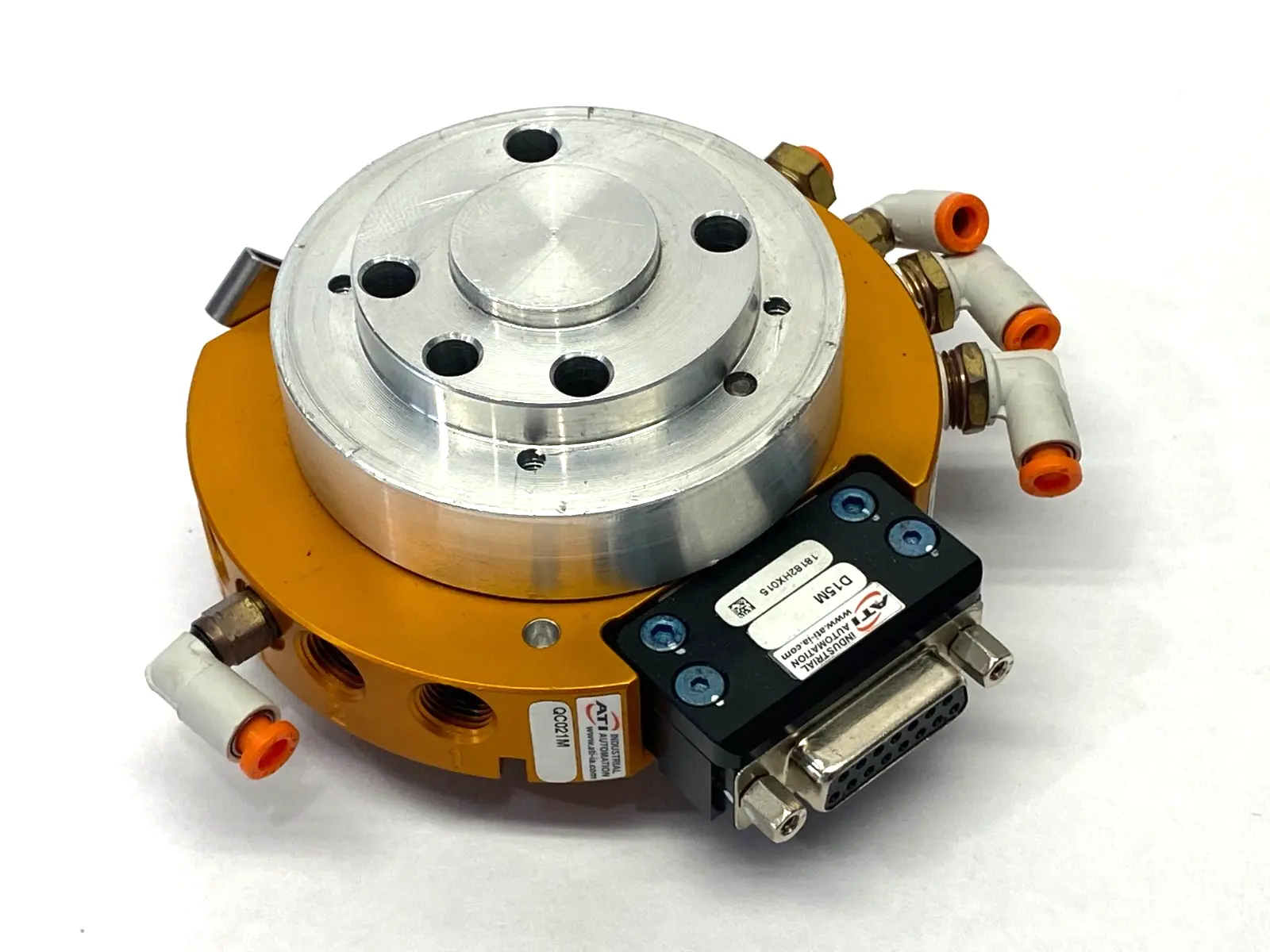 Used ATI Robotic Tool Changer 1/8" NPT Ports, D15M Female Connector 15-Pin Robot Parts Michigan US | Maverick Industrial Sales #1393088