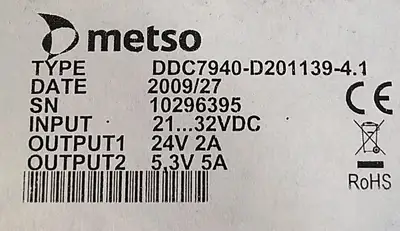 Metso DDC7940-D201139 Power Supply IPS Loc3D67