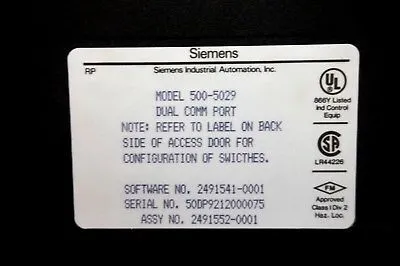 NEW SIEMENS 500-5029 COMMUNICATION MODULE 5005029