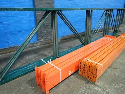 42" X 252" Pallet Racking Lot - Tear Drop
