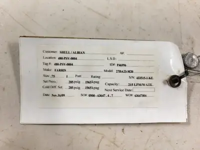 USED FARRIS ENGINEERING 27DA23-M20