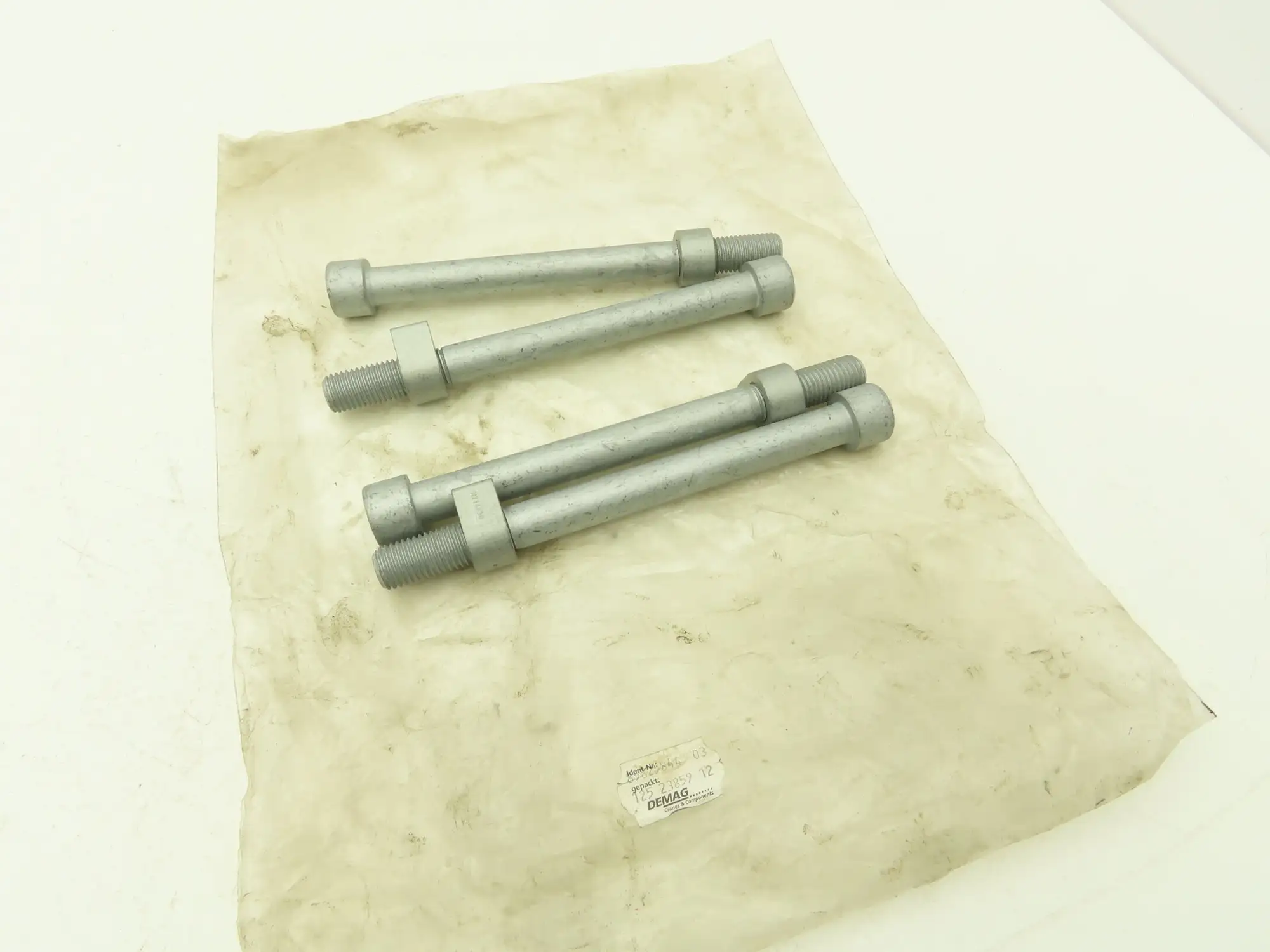 Demag Crane 85825844 KBK II-H Hoist Hex Head Screw Set M16x2.0 Bolt  Lot of 4
