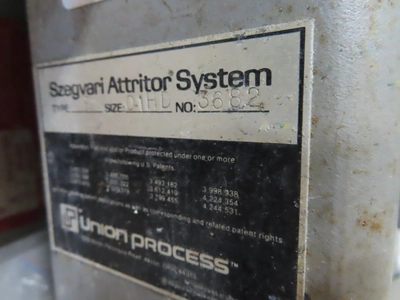 Union Process Type B, 0-1HD Attritor, 1/4 hp