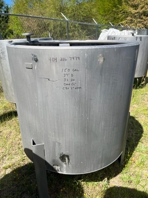 Used unknown 150 Gal Stainless Steel Tanks Georgia US | Athens Packaging & Processing #914813