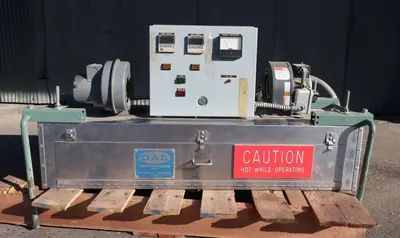 SPC9223  Shrink Tunnel OAL Associates electric shrink tunnel model FIRO/P-1MDS-4/6/36-3L3L, 4"w x 6"h work opening