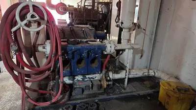 USED GARDNER DENVER PAH 4 1/2 X 8 TRIPLEX MUD PUMP