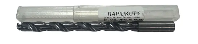 RapidKut 29/64" Solid Carbide Drill 8xD High Performance TiAlN 140°