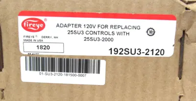 NEW FIREYE 192SU3-2120 ADAPTER 192SU32120