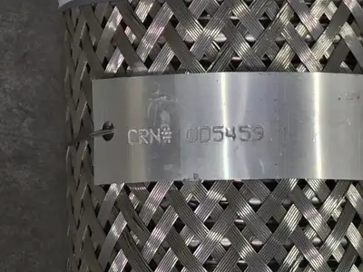 Flexible Metal Hose CRN 0D5459