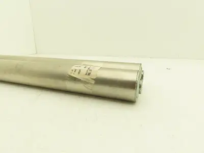 2" Gravity Conveyor Idler Roller 20"BF 7/16" Hex Bore Steel  Lot of 2