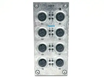 CPX-M-AB-8-M12X2-5POL | Festo  Connection Block w/ CPX-GE-EV Interlinking Block - Used