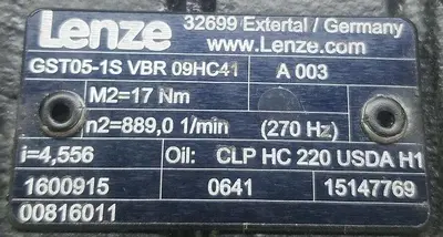 USED LENZE MCS 09F38-RS0P1-B14N-ST5S00N-R0SU