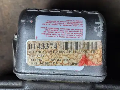 7.5 hp, 575 volts, 1760 rpm, D132S Electric Motor