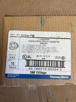 T&B Fittings 1” Liquidtight Flexible Metal Conduit Connector PN 5234-TB
