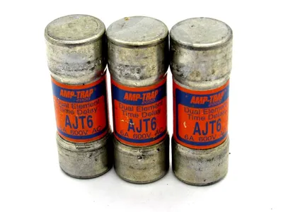 NEW LOT OF 3 FERRAZ SHAWMUT AMP-TRAP AJT6 FUSES