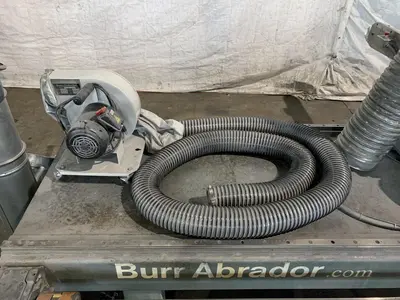 96" X 96" BURR-ABRADOR TOP SIDED DEBURRING MACHINE. STOCK # 0746323