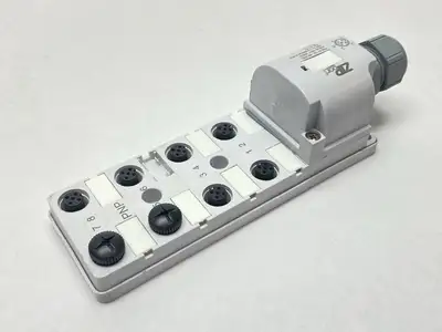 USED AUTOMATIONDIRECT ZIPPORT JUNCTION BLOCK 8-PORT M12 5-PIN 3A 48V