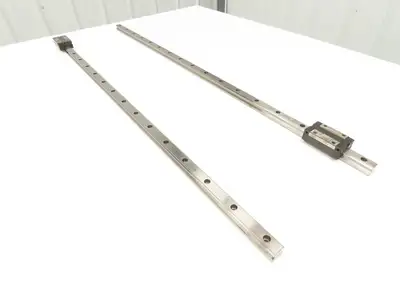 PMI MSA20S-N Linear Rail AMT Linearways w/ 1 Guide Slider 1m Length Lot of 2