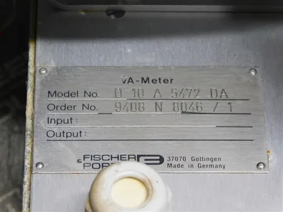 Fischer & Porter D 10 A 5472 DA VA-Meter 0 - 60 gpm Used