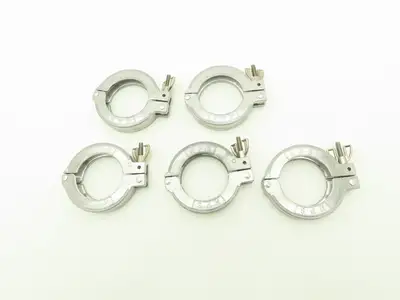 MKS Instruments 100312906 Aluminum Wing Nut Clamp NW 50 ISO-KF Flange Lot of 5