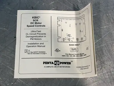 Used KB ELECTRONICS KBIC240DS Motor Controllers Ohio US | HGR 24 #1301607