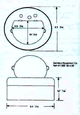 Robatel ETS-1500 perforate basket centrifuge, 316SS.