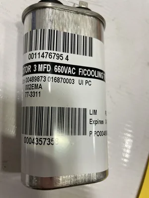 Genteq 27L6094 Capacitor 3uf A1000AFC 660VAC -lot of 3